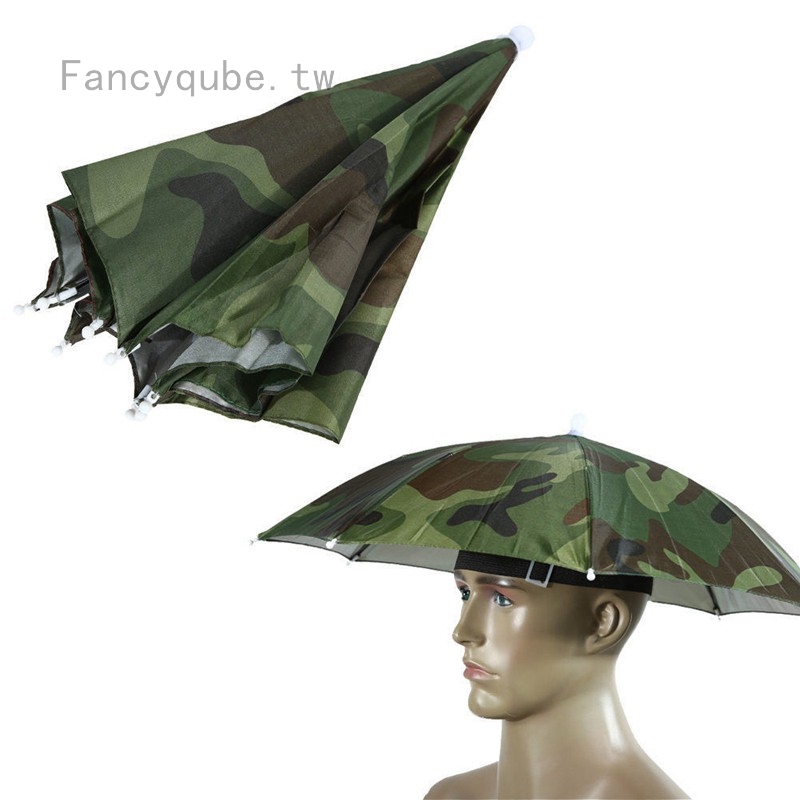 防曬 釣魚旅遊傘帽 黑色鬆緊特大傘帽外貿傘帽子傘頭戴傘
