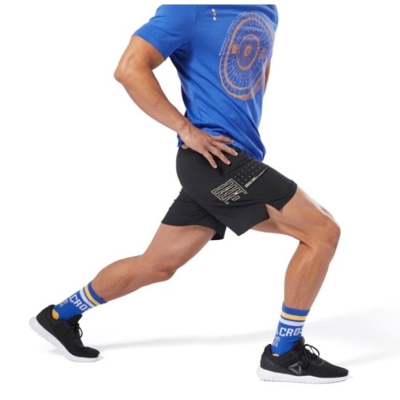 REEBOK CrossFit® EPIC 短褲 混合健身 運動短褲 健身 運動 彈性 黑色 DU5057