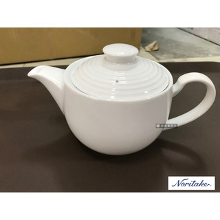 【無敵餐具】日本Noritake詩羅恩茶壺(450cc)瓷白強化瓷~非常耐用~品質保證~【A0315】