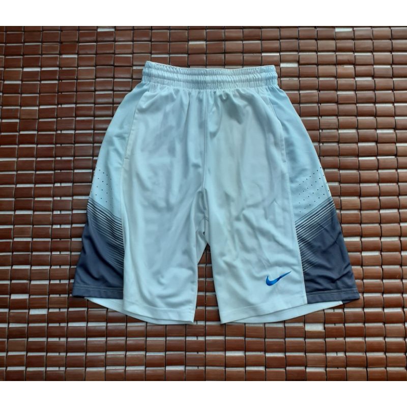 (二手) NIKE ELITE 精英籃球褲 中華隊配色 白 藍 運動短褲 籃球褲