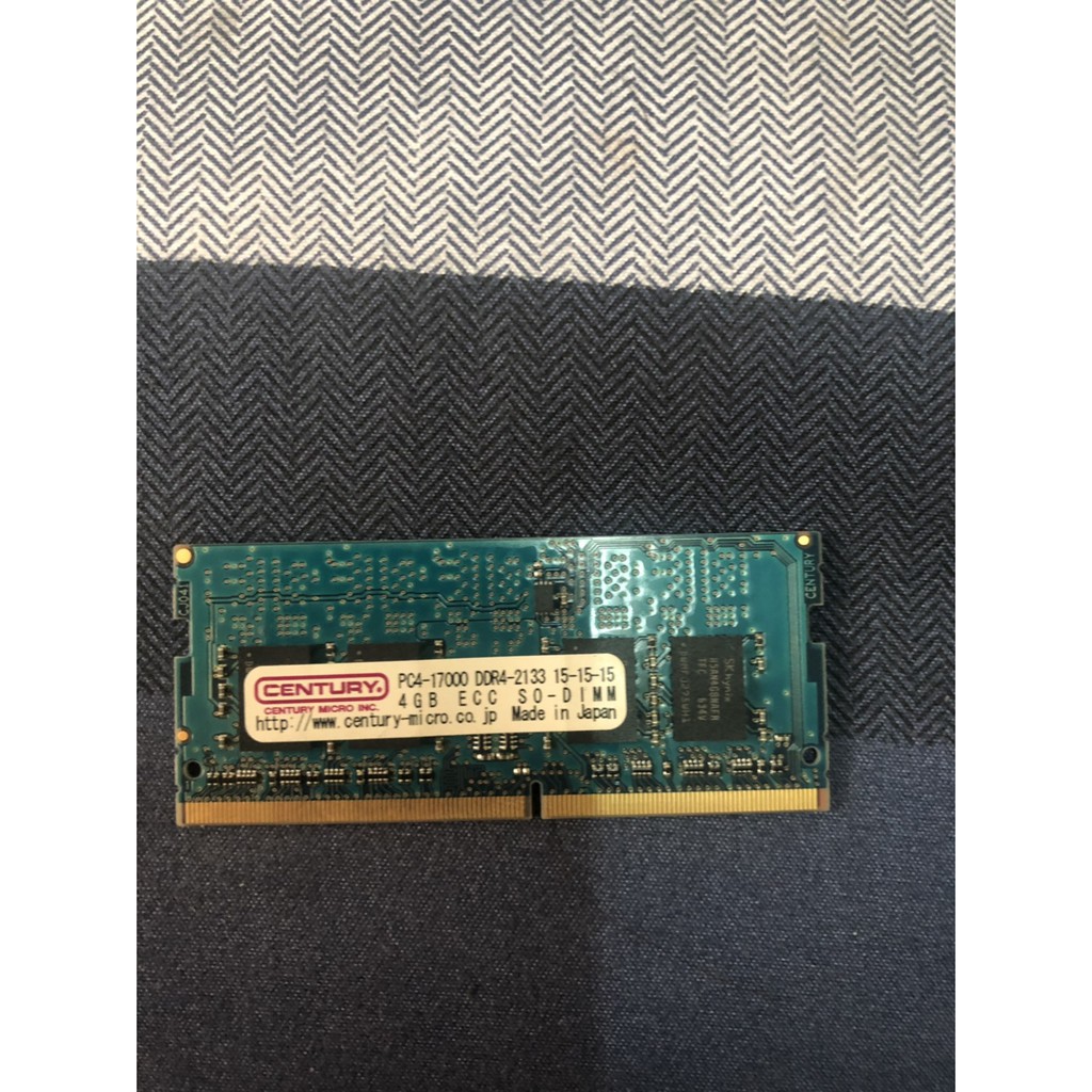 CENTURY 4G PC4-17000 DDR4 2133 雙面 筆記型電腦記憶體
