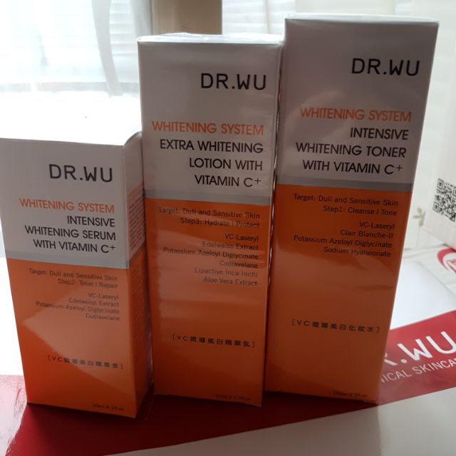 DR.WU VC微導美白精華15ml+VC微導美白化妝水150ml一組950