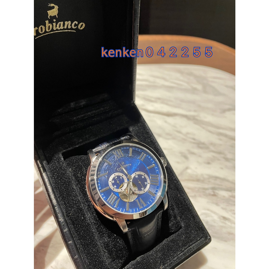 Orobianco機械錶/手錶/藍色/自動上鍊/日本購入/全新保存良好/有問題歡迎聊聊