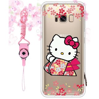 Note5/Note8/Note9/Note10/S7/s8/s9/s10/plus 花和服的kitty空壓殼三星手機殼