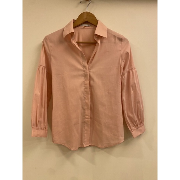 [全新］NARA CAMICIE粉色個性襯衫（0號）