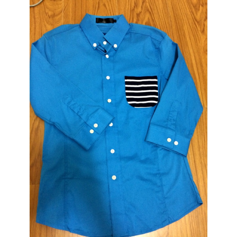 (98%new L )TASSO 韓版 合身 七分袖 襯衫