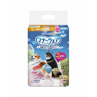 日本嬌聯 Unicharm 消臭大師 禮貌帶 女用 格子 L 32片 [日本直送]