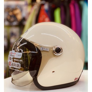 GP-5安全帽，泡泡鏡復古帽，319，素/奶茶