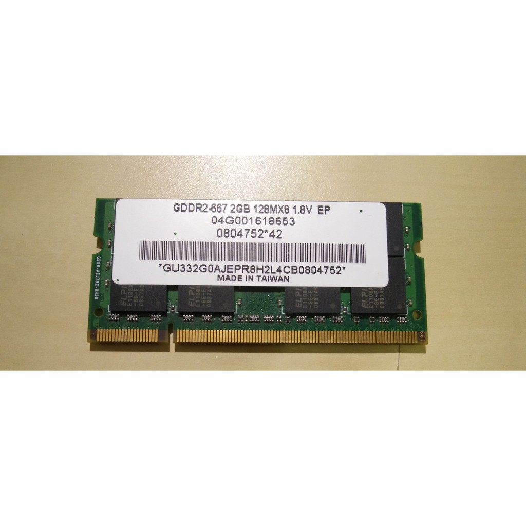 GDDR2-667 2GB 128MX8 1.8V EP