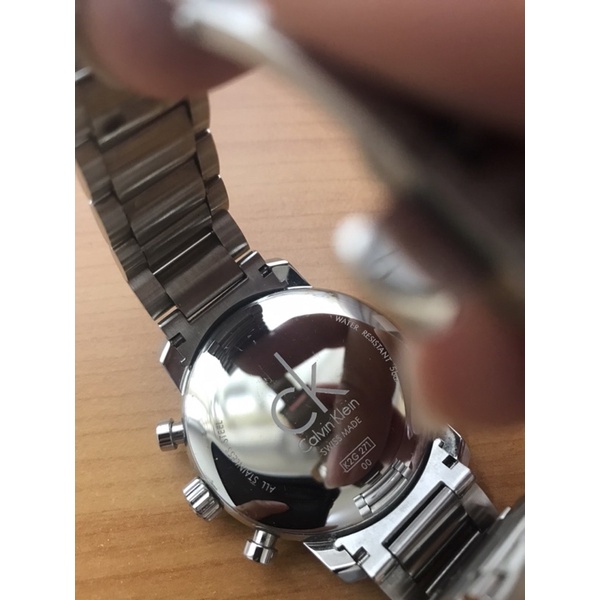 （CK）二手Calvin Klein三眼錶K2G27143 經銷商購入附保證書