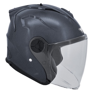 M2R 安全帽 J-X 素色 閃銀灰 全可拆 抗UV鏡片 浮動鏡片座 半罩《淘帽屋》