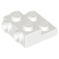 樂高 LEGO 白色 2x2 x2/3 側接 轉向 薄板 99206 6046979 White Plate Side