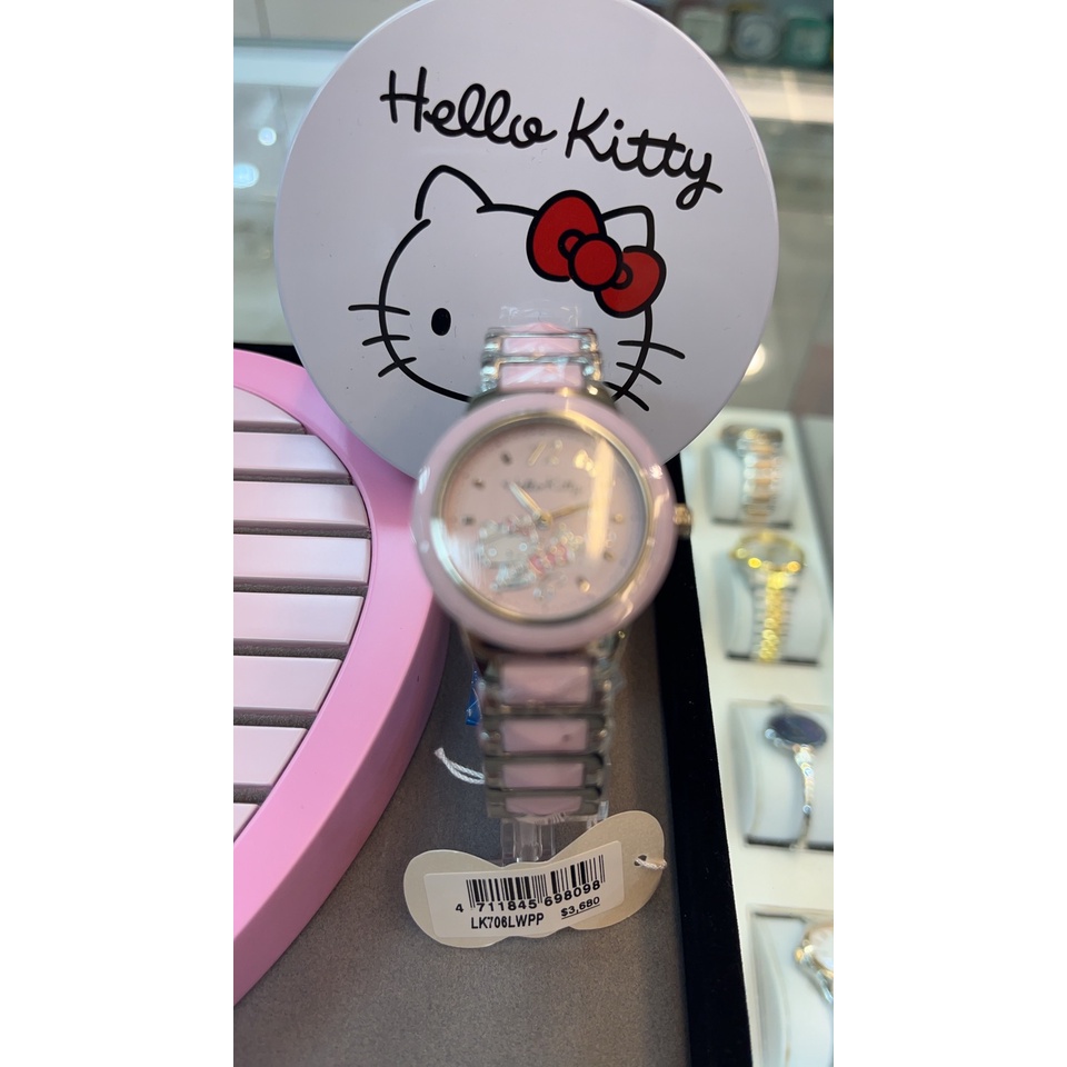 實體店面 HELLO KITTY 手錶 粉紅陶瓷 LK706LWPP