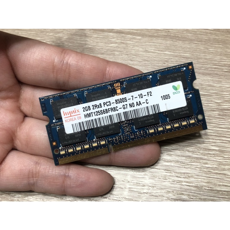 筆電Hynix 海力士記憶體DDR3 2GB 2Rx8 PC3-8500S