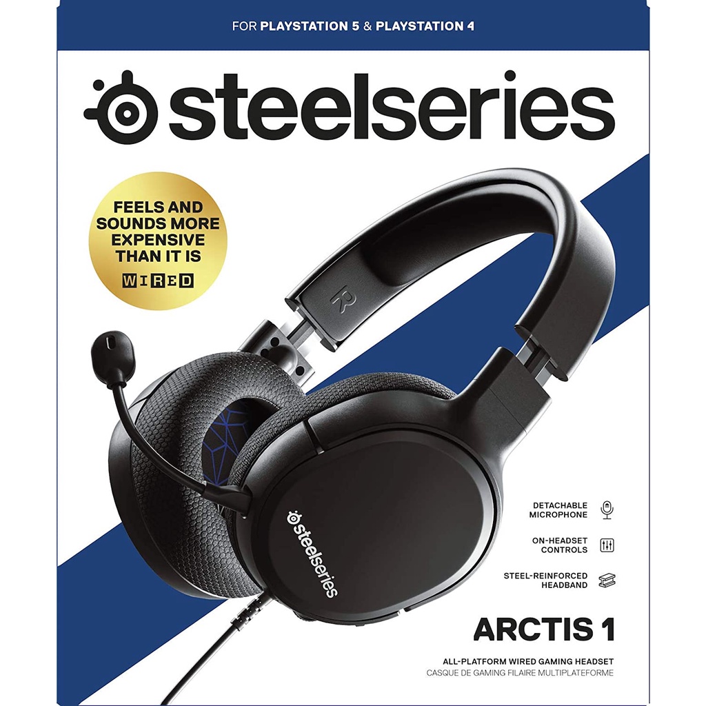 SteelSeries 賽睿 PS5周邊  Arctis 1 有線電競耳麥 耳機 麥克風 黑色【魔力電玩】