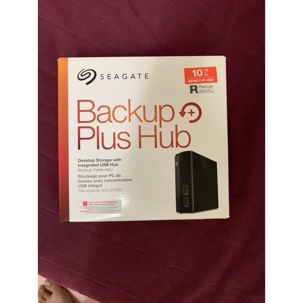 二手 Seagate Backup Plus Hub 10TB 3.5吋外接硬碟(STEL10000400)