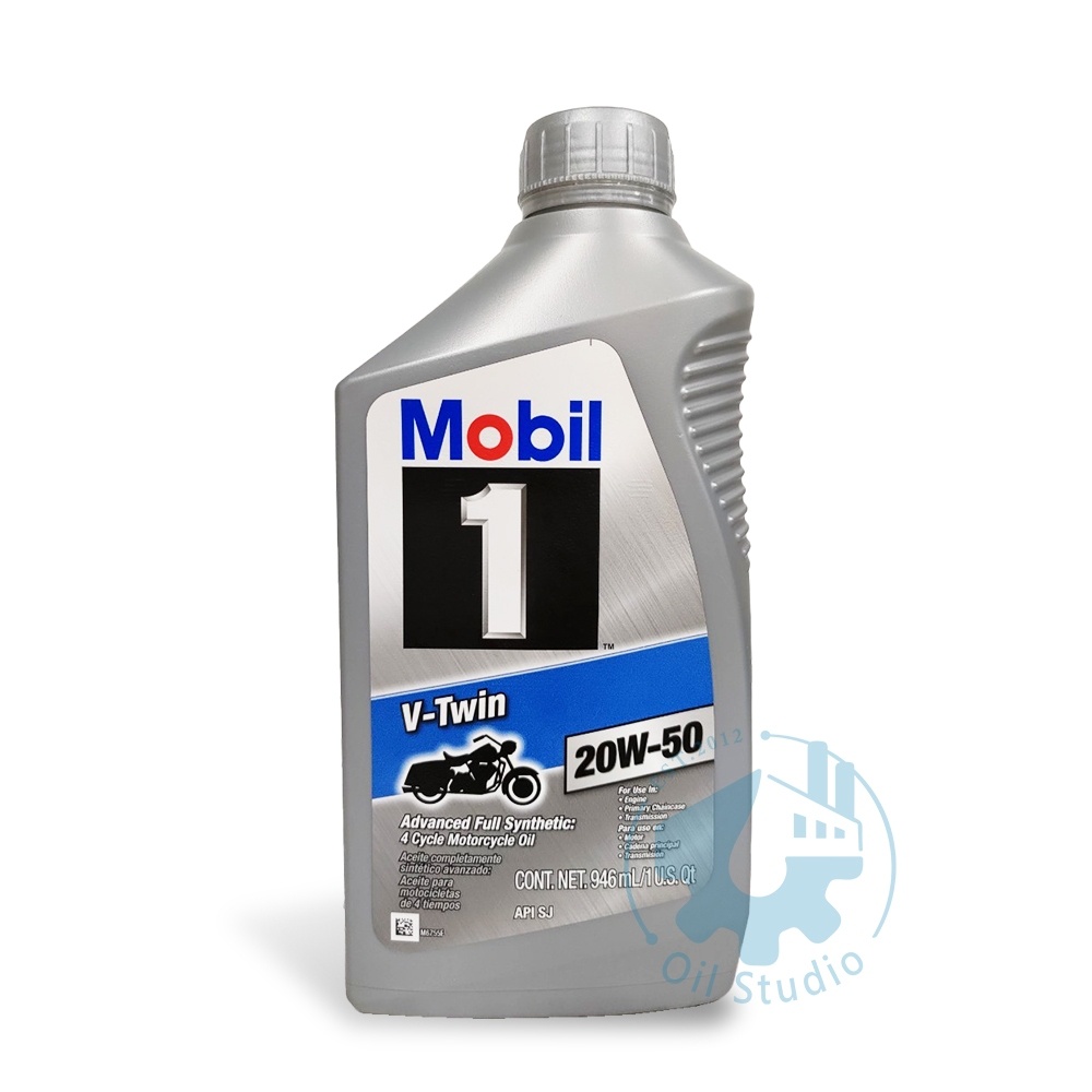 【美機油】MOBIL 1 美孚1號 V Twin 4T 20W50 全合成 SN MA 檔車 嬉皮 哈雷 雙缸 扭力大