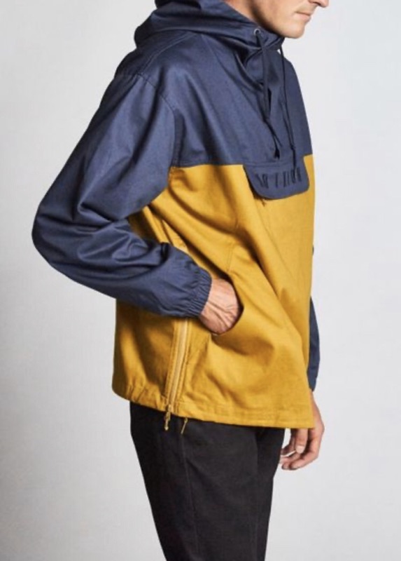 全新 現貨 Brixton Breton anorak jacket 洗舊 防潑 防風 外套 斜紋布 復古 騎士 滑板