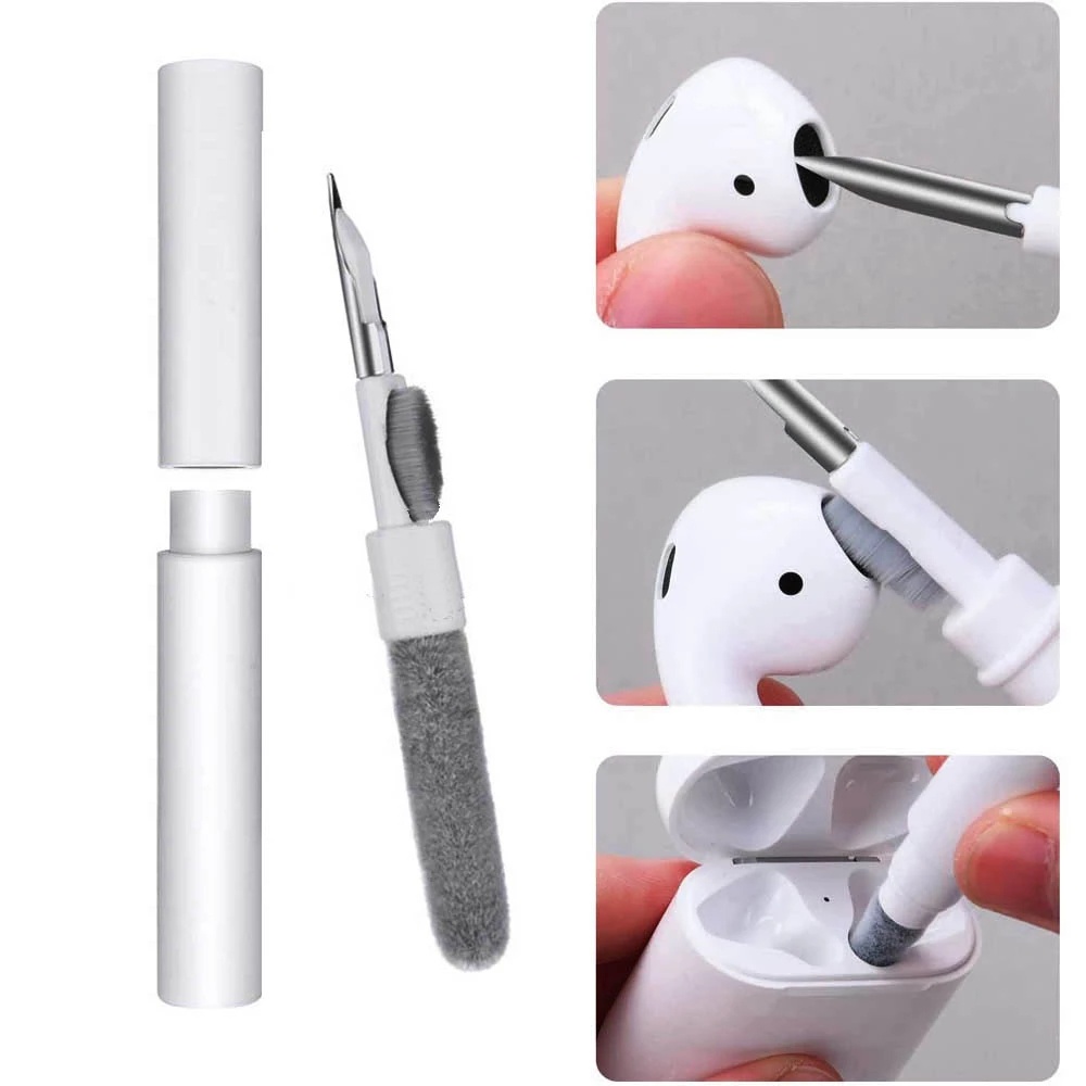 耐用的藍牙耳塞清潔筆 / 用於無線耳塞充電盒的清潔刷 / 耳機盒鍵盤清潔套件 / 多功能深層清潔耳機刷