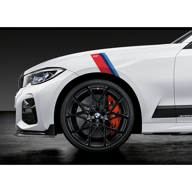 BMW 賓士 AUDI 福斯 汽車 引擎 葉子板 輪弧 反光 運動板 防水 貼紙 裝飾貼 M SPORT