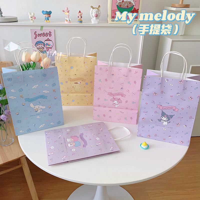 Sanrio 🌺 牛皮紙袋 手提袋 紙袋 禮品袋 包裝袋 袋子 三麗鷗 美樂蒂 庫洛米 布丁狗 大耳狗 雙子星 帕恰狗