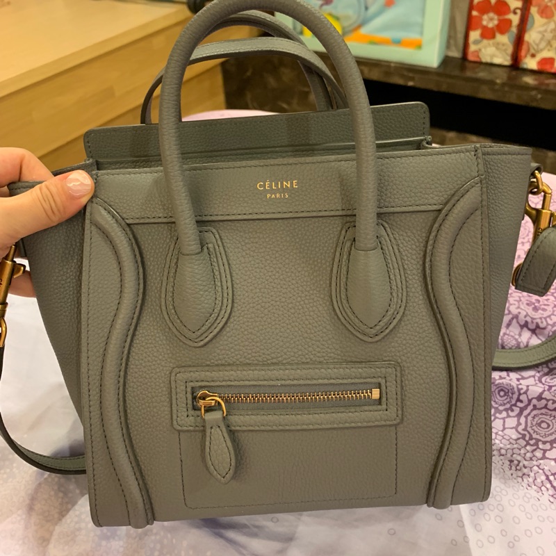 CELINE nano luggage bag  囧包 大象灰 岩石灰 霧霾灰  92成新以上 暫不售