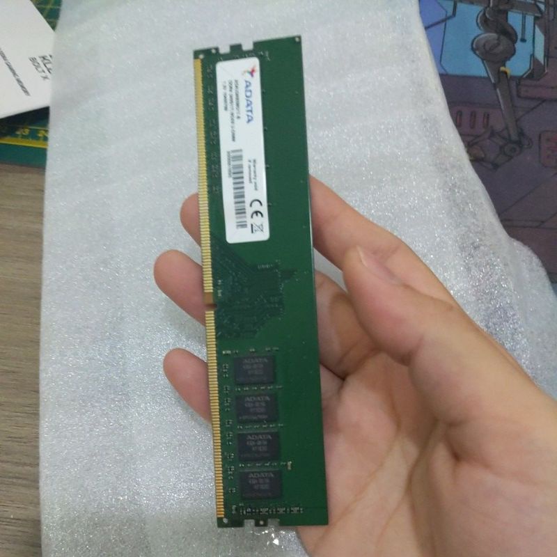 Adata. 威剛8G RAM DDR4-2400 二手RAM