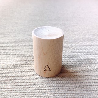 [April Organics]圓形原木精油擴香木_圓孔_北美硬楓木_臺灣職人木工手作