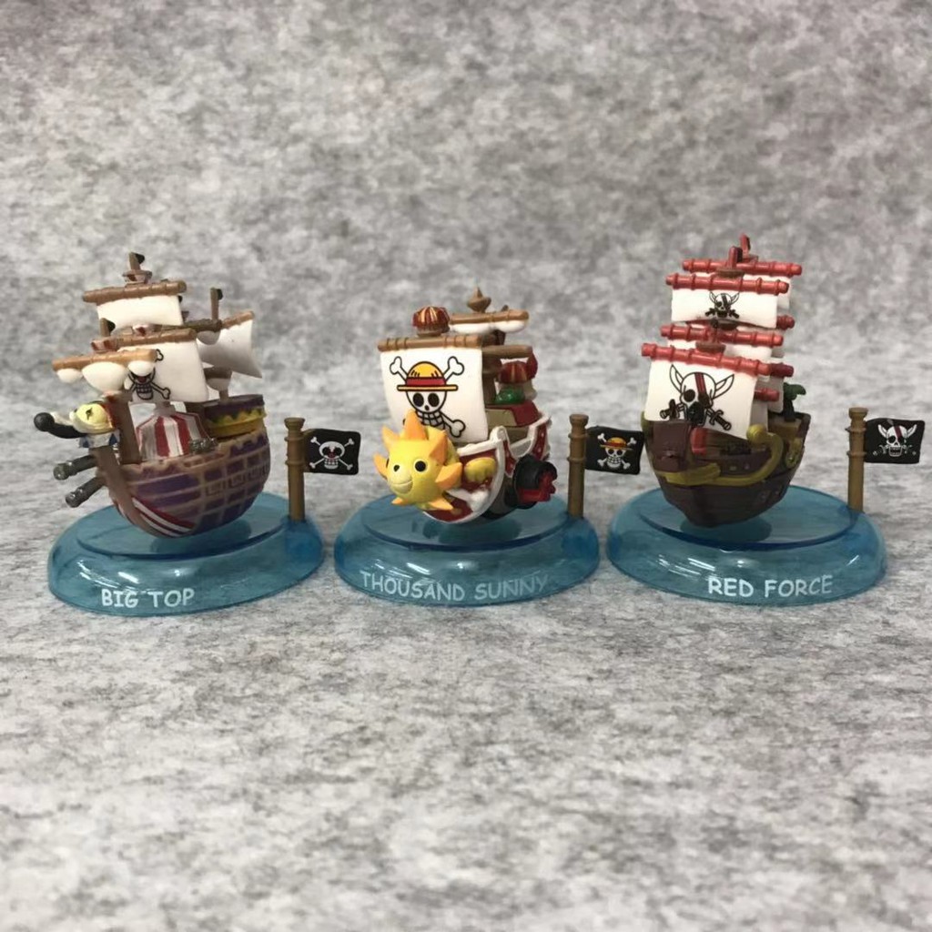 清倉 【海賊王】 一組6款 全   海盜船  黑鬍子號 梅利號 太陽號 船隻擺件 盒蛋公仔  5-6CM