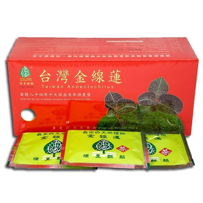 【彩虹菇】金線蓮茶包(30包入/紙盒裝)~ 埔里生產，又名金絲草，養生的好物~~