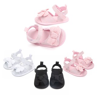 新款三色女寶寶涼鞋軟底寶寶學步鞋蝴蝶結嬰兒鞋【IU貝嬰屋】