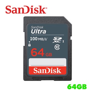 SanDisk Ultra 64G 100M SDHC SDXC C10 U1 相機 記憶卡 SDSDUNR