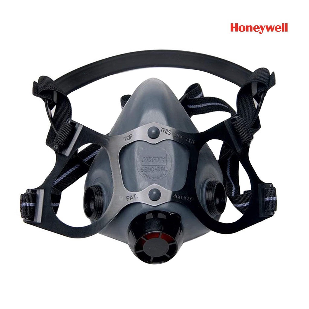 Honeywell North 5500-30半面雙罐式防毒面具 濾棉 濾罐 防毒面罩