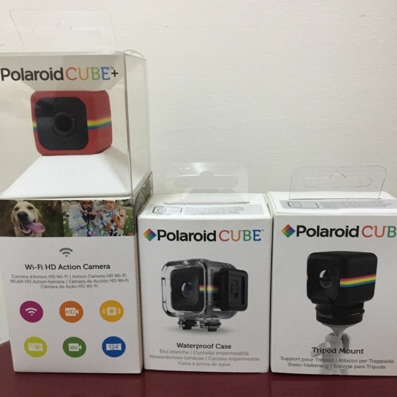 Polaroid cube+寶麗萊迷你運動攝影機（紅色）