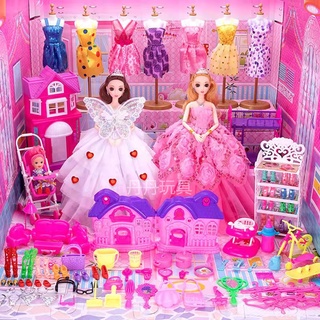 芭比娃娃大套裝禮盒 公主兒童玩具 女孩洋娃娃玩具 換裝娃娃