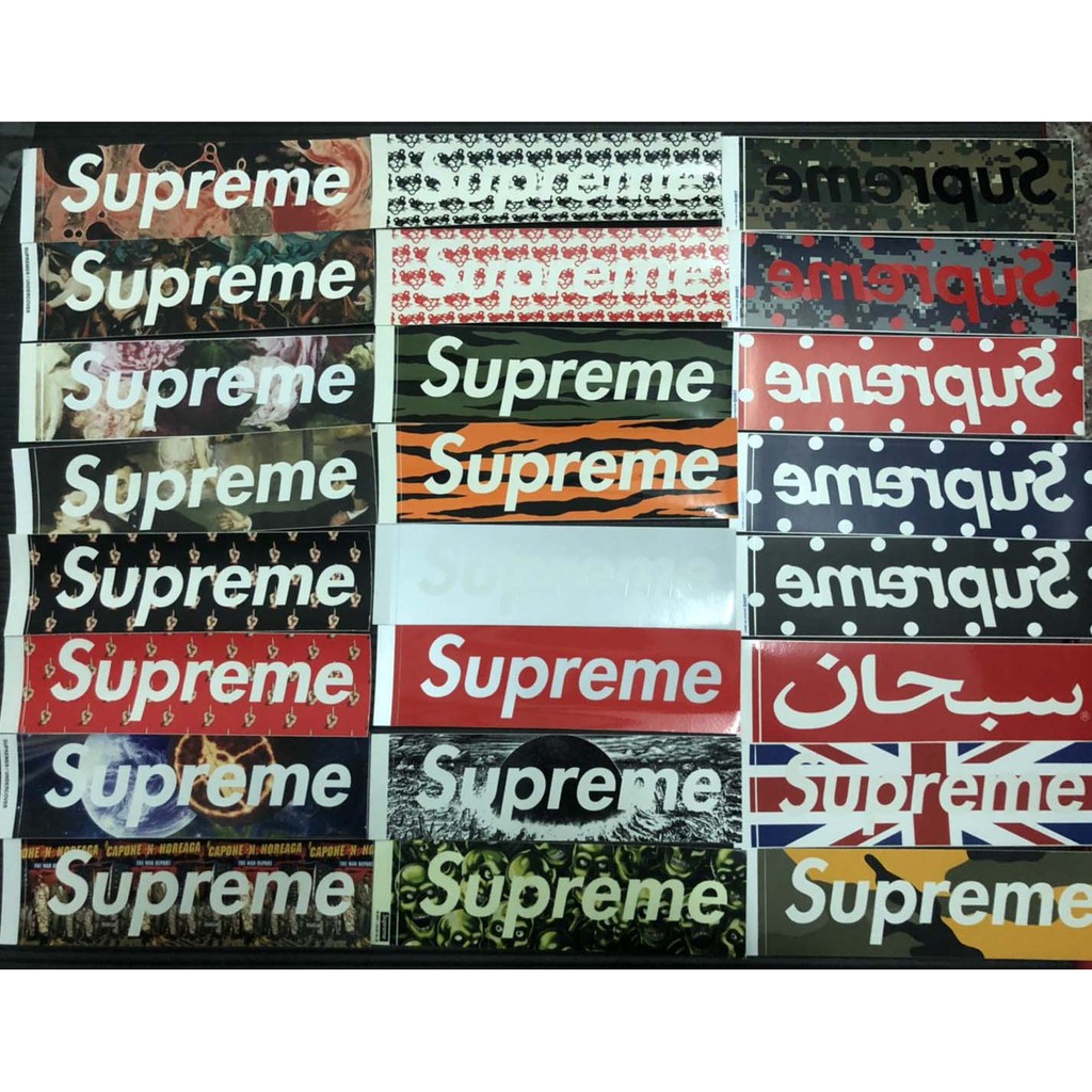 supreme box sticker