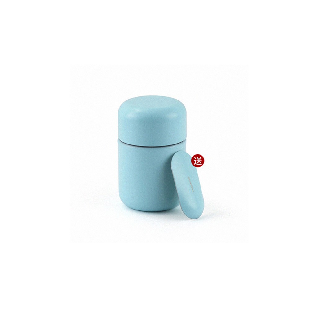 【SERAFINO ZANI】經典不鏽鋼茶葉罐-藍綠/白《好拾物》