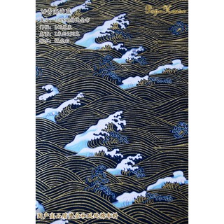 燙金棉布日式和風青海波海浪桌布包裝浴衣制服手工diy服裝面料 蝦皮購物