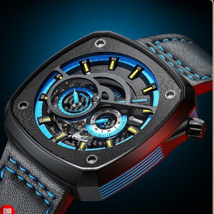 【熱售】2021年新款布加迪自動機械手錶男士名正品牌男士手錶 GQcL