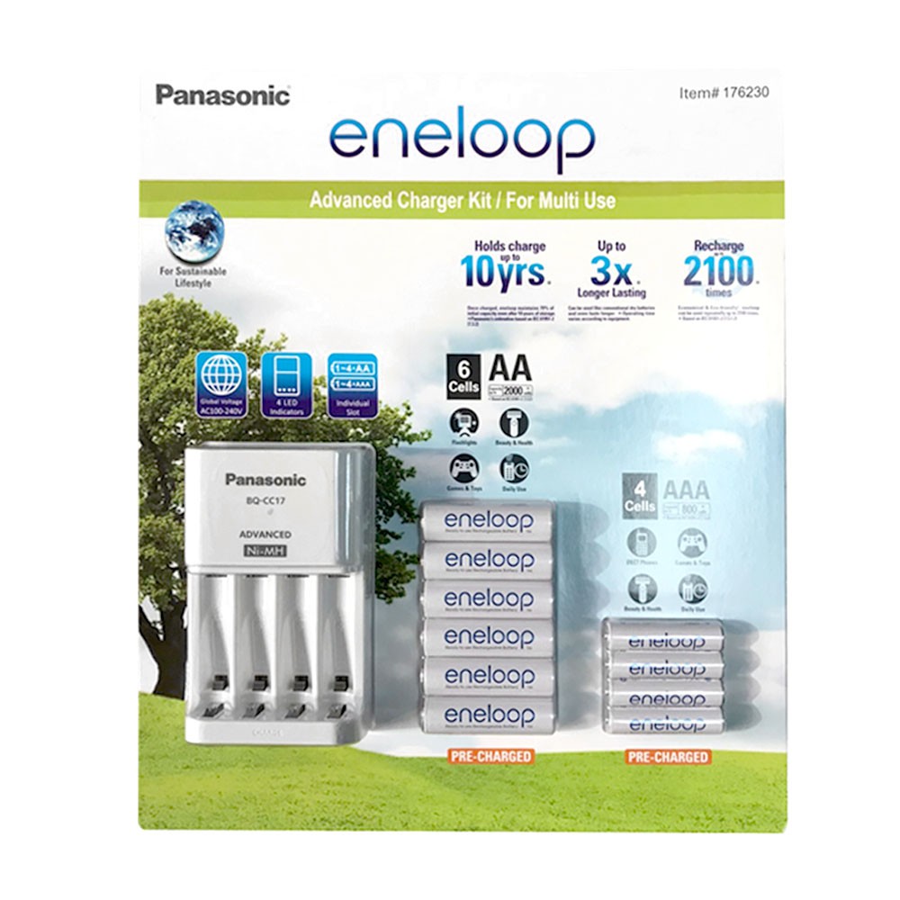 Panasonic 國際牌ENELOOP 3、4號 充電電池 充電器套裝組 現貨 廠商直送