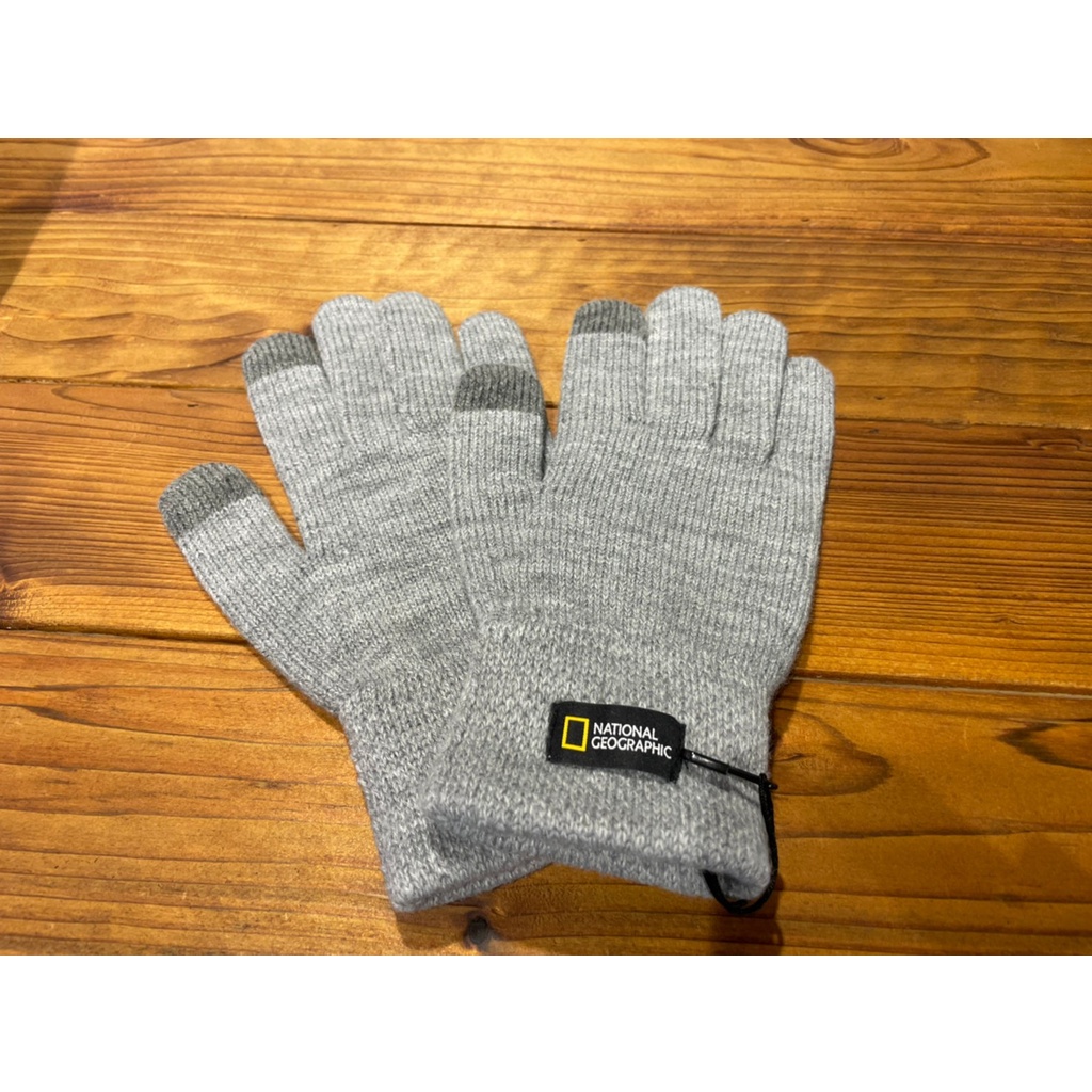 National Geographic 中性 KNIT GLOVE 保暖手套 灰 N214AGL020093