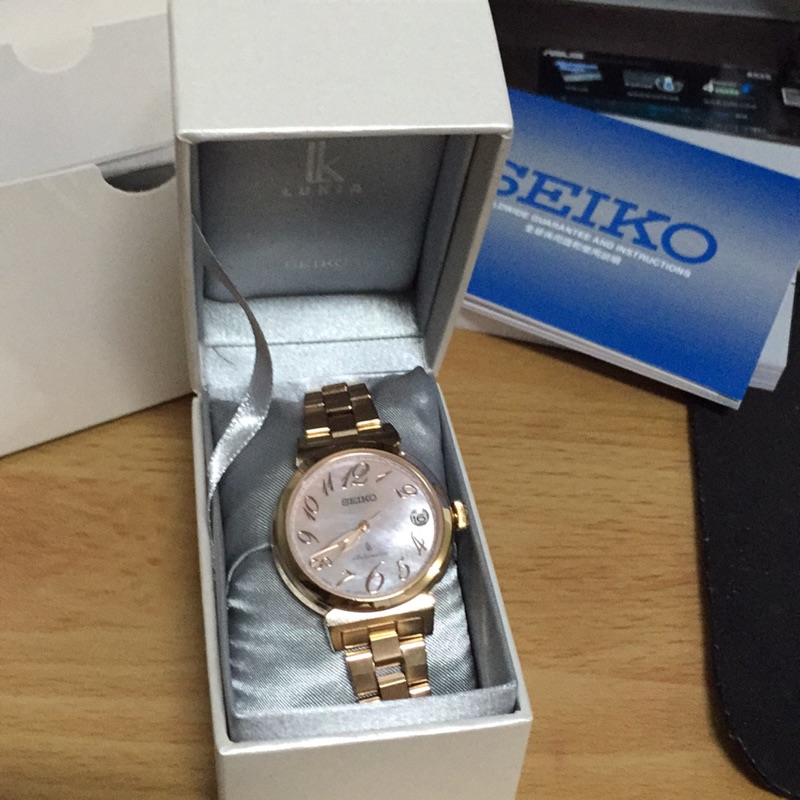 Seiko Lukia SRO870J1 玫瑰金 女錶 機械錶 林依晨代言 精工錶