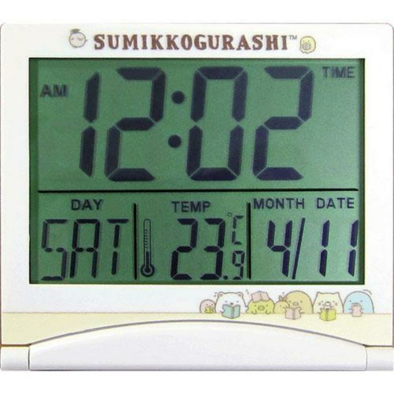 【免運】日本 San-X 角落生物 電子 時鐘 溫度計 顯示器