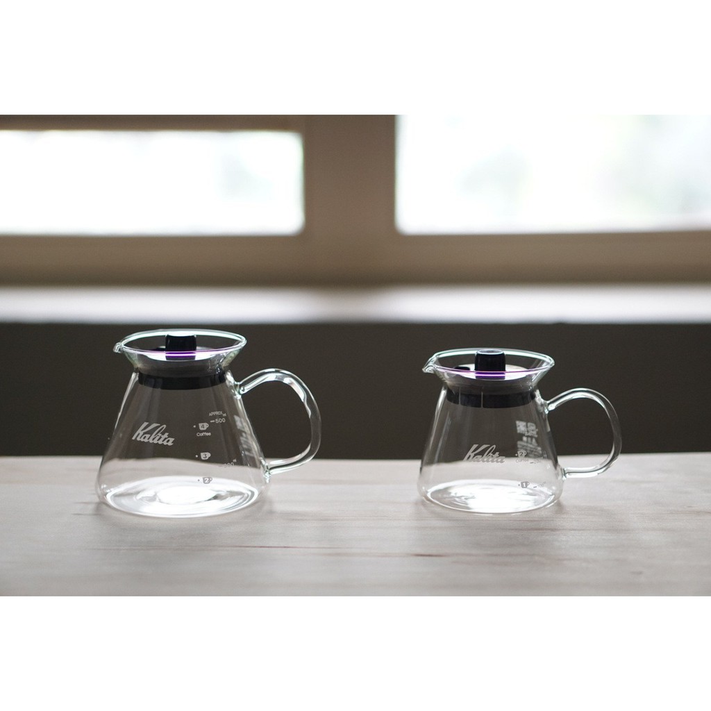 ［日本代購］Kalita 咖啡壺 手沖咖啡 玻璃壺 500ML(3-4人）300ML(1-2人）