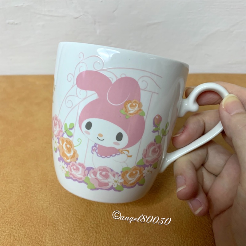 日本Sanrio三麗鷗-My Melody美樂蒂 玫瑰花園系列 精緻陶瓷馬克杯(全新未使用/ 附盒）