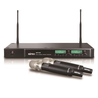 《 南港-傑威爾音響 》嘉強 MIPRO ACT-55 UHF 112CH雙頻道自動選訊無線麥克風抗4G幹擾