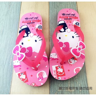 【螃蟹小舖】三麗鷗 HELLO KITTY 凱蒂貓 童鞋 女童 夾腳拖 休閒鞋 拖鞋 輕便鞋 室內鞋 粉 819267