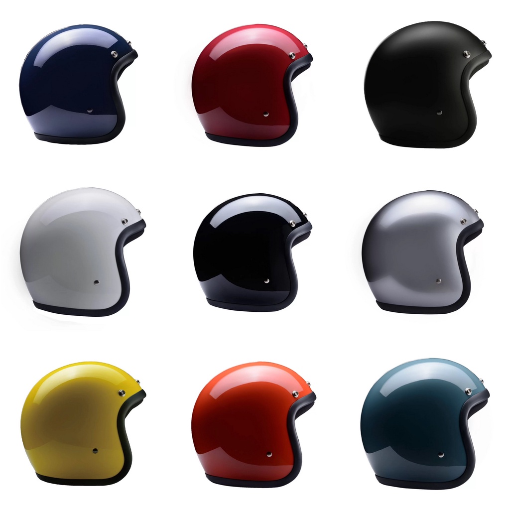 CHIEF 安全帽 500-TX 素色系列 復古帽 雙D環 全拆洗 半罩《比帽王》