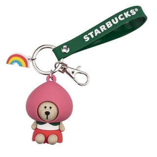 星巴克 蜜桃甜心小熊掛飾 Starbucks 2021/7/7上市