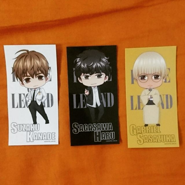 Prince Of Legend 傳奇王子 朱雀奏 嵯峨沢ハル ガブリエル笹塚貼紙 蝦皮購物